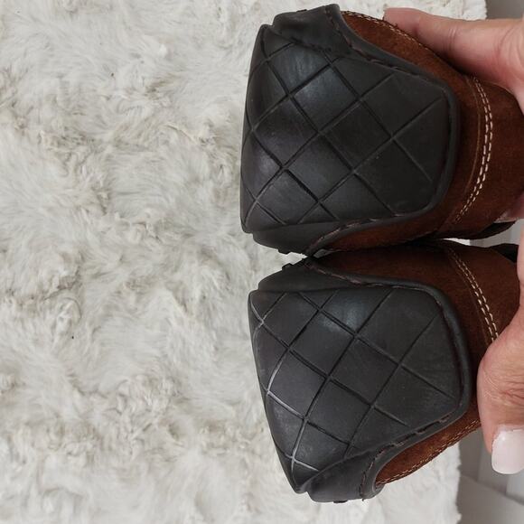 Donald Pliner Endo Brown Suede Loafers Size 10.5 - Picture 8 of 10